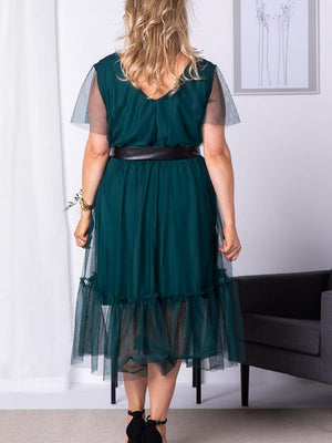 Plus-Size Kleider Model 183335 Karko | Textil Großhandel ATA-Mode