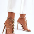 Laden Sie das Bild in den Galerie-Viewer, Sandalen mit Absatz Model 183496 Step in style | Textil Großhandel ATA-Mode
