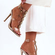 Laden Sie das Bild in den Galerie-Viewer, Sandalen mit Absatz Model 183496 Step in style | Textil Großhandel ATA-Mode
