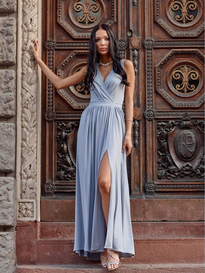 Langes Kleid Model 183763 Roco Fashion | Textil Großhandel ATA-Mode