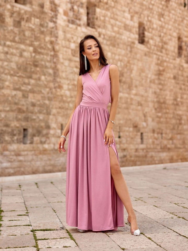 Langes Kleid Model 183765 Roco Fashion | Textil Großhandel ATA-Mode