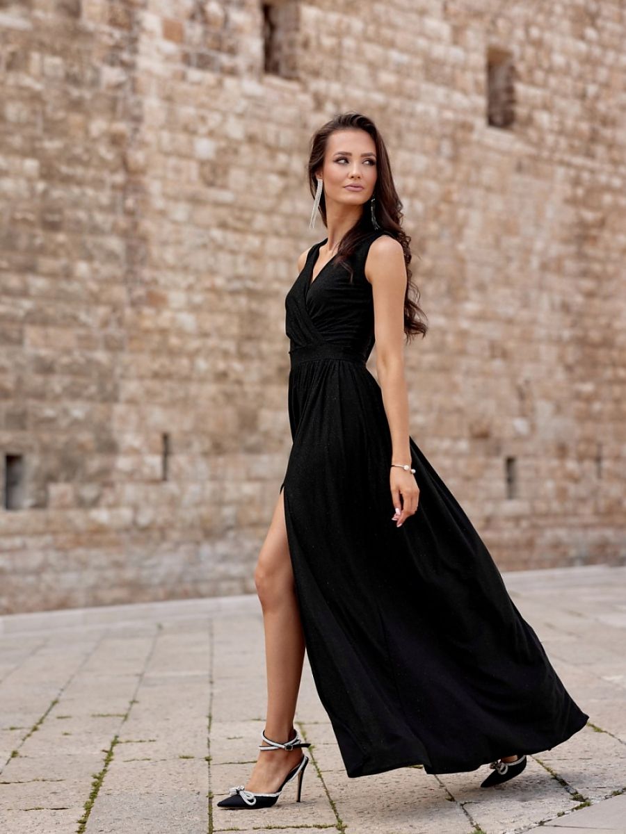 Langes Kleid Model 183770 Roco Fashion | Textil Großhandel ATA-Mode