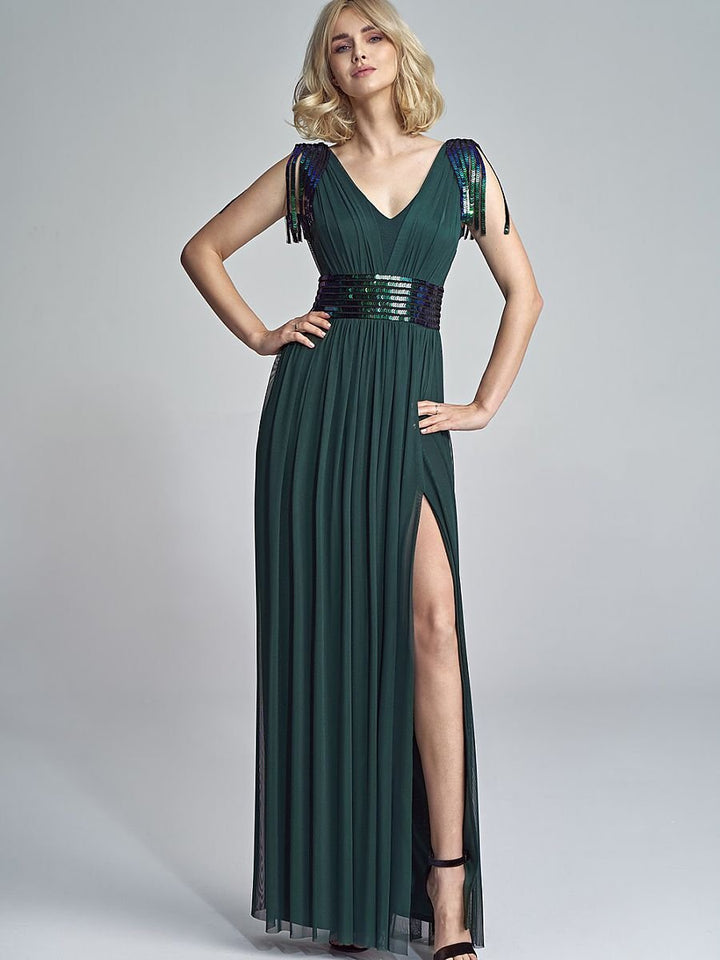 Langes Kleid Model 184295 Marselini | Textil Großhandel ATA-Mode