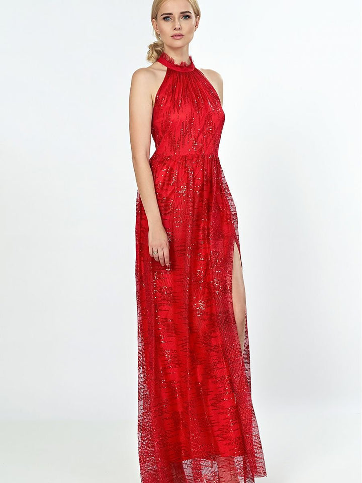Langes Kleid Model 184327 Marselini | Textil Großhandel ATA-Mode