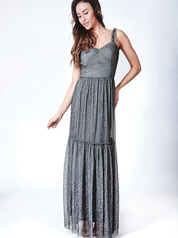 Langes Kleid Model 184333 Marselini | Textil Großhandel ATA-Mode