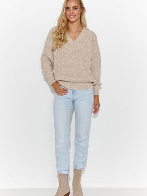 Pullover Model 184786 Makadamia | Textil Großhandel ATA-Mode