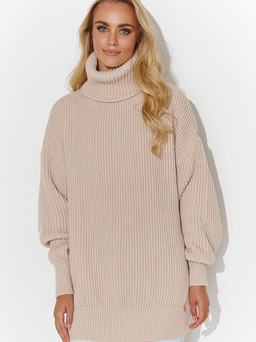 Rollkragenpullover Model 185214 Makadamia | Textil Großhandel ATA-Mode