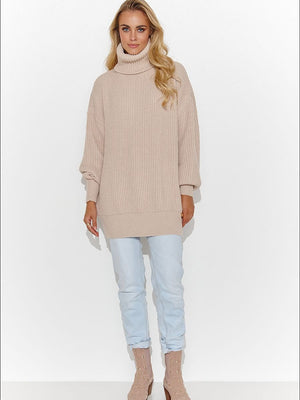 Rollkragenpullover Model 185214 Makadamia | Textil Großhandel ATA-Mode