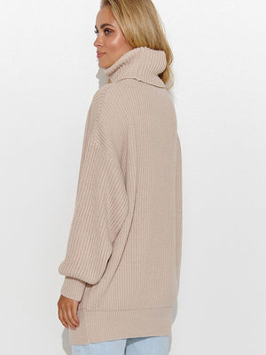 Rollkragenpullover Model 185214 Makadamia | Textil Großhandel ATA-Mode