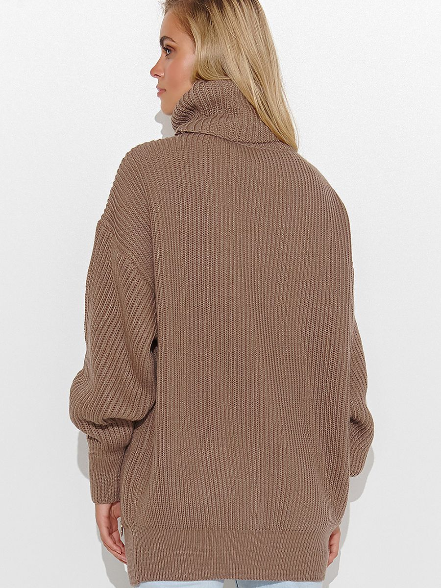 Rollkragenpullover Model 185216 Makadamia | Textil Großhandel ATA-Mode