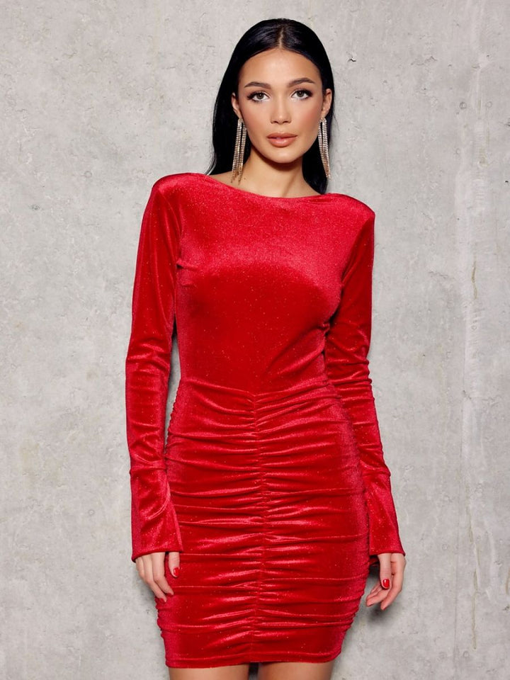 Kurzes Kleid Model 186657 Roco Fashion | Textil Großhandel ATA-Mode