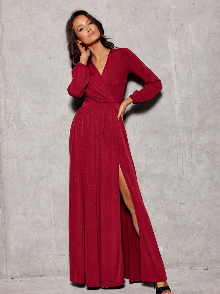 Langes Kleid Model 186671 Roco Fashion | Textil Großhandel ATA-Mode