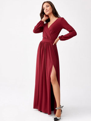 Langes Kleid Model 186671 Roco Fashion | Textil Großhandel ATA-Mode
