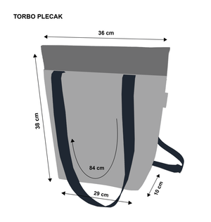 Tasche/Rucksack 2in1 »Colombina Blue« TB03 | Textil Großhandel ATA-Mode