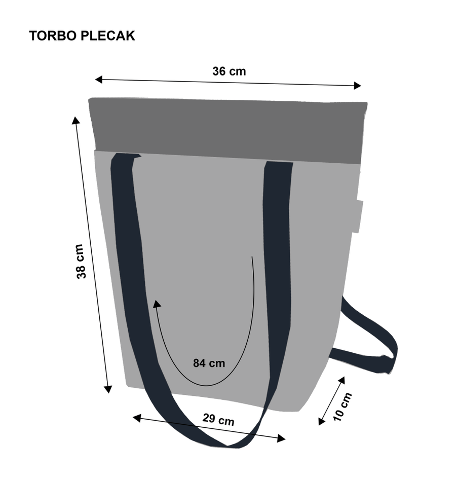 Tasche/Rucksack 2in1 »Colombina Blue« TB03 | Textil Großhandel ATA-Mode
