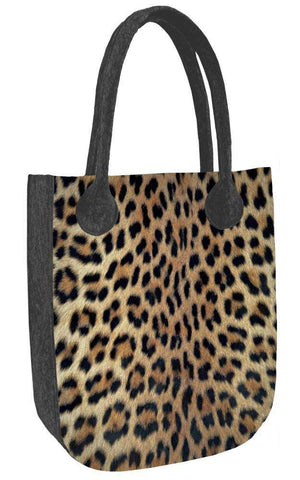 Shopper CITY »Leopard« Anthrazit TC41 | Textil Großhandel ATA-Mode