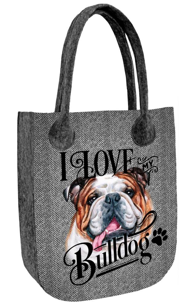Filztasche CITY »Love Bulldog« TC106 | Textil Großhandel ATA-Mode