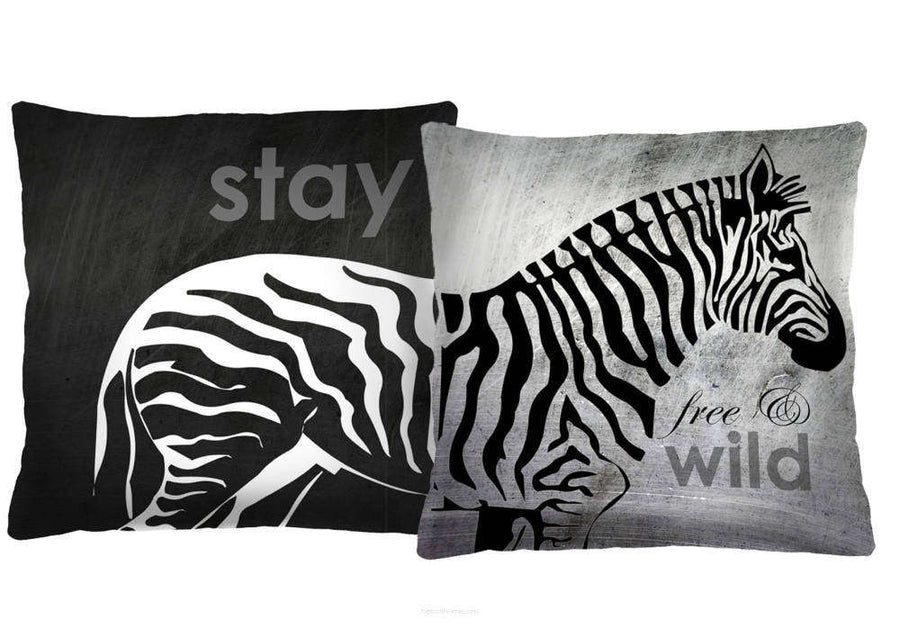 Kissen SET 40x40 DUO »Zebra« PSD01 | Textil Großhandel ATA-Mode