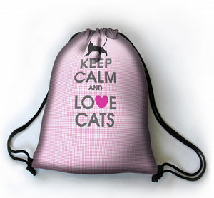 Turnbeutel SACK »Love Cats« WP46 | Textil Großhandel ATA-Mode