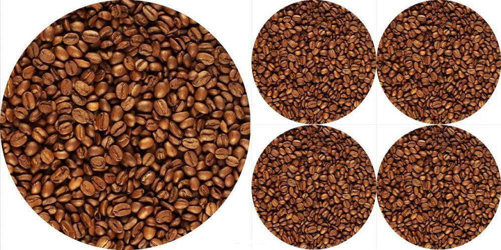 Tischmatten SET Rund 1+4 »Kaffee« PO85 | Textil Großhandel ATA-Mode