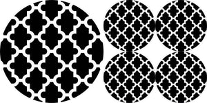 Tischmatten SET Rund 1+4 »Marokko Night« PO68 | Textil Großhandel ATA-Mode