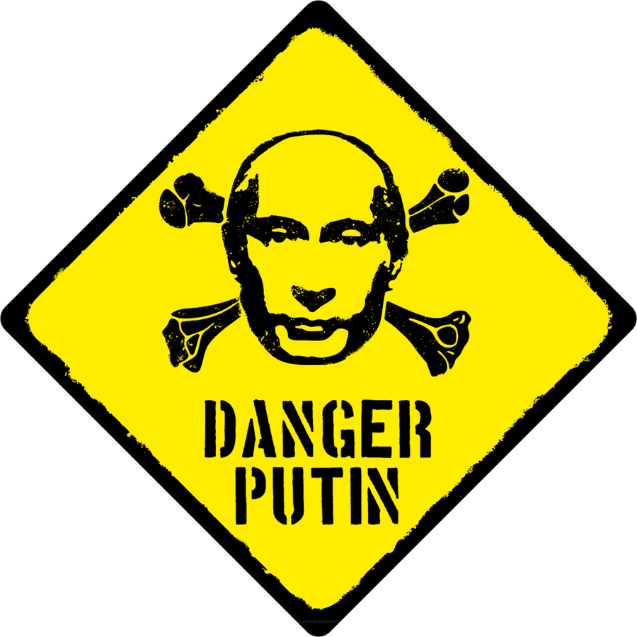 Deko Tafel 24x24 »Danger Putin« TA19 | Textil Großhandel ATA-Mode