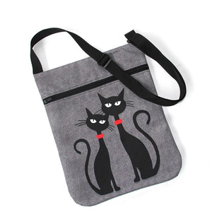Stofftasche JOY »Black Cats« TJ02 | Textil Großhandel ATA-Mode