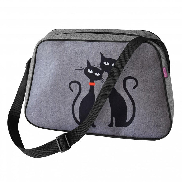 Handtasche NESI »Black Cats« TN01 | Textil Großhandel ATA-Mode