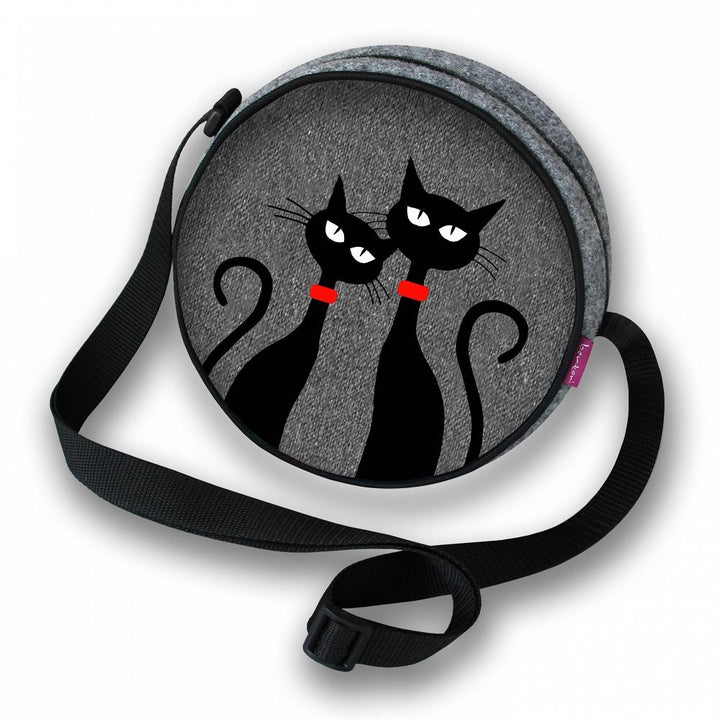 Filztasche TWIST »Black Cats« TT02 | Textil Großhandel ATA-Mode