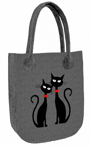 Filztasche CITY »Black Cats« FC20 | Textil Großhandel ATA-Mode